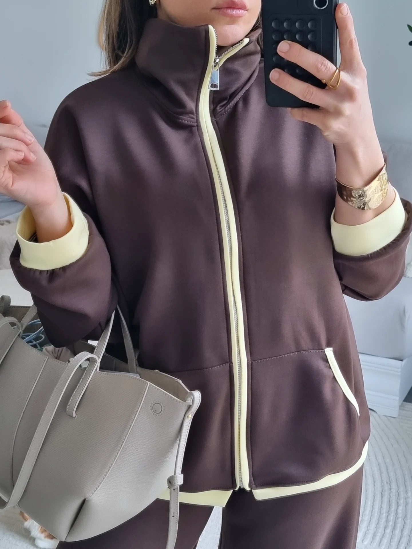 SURVÊTEMENT FLUIDE VINTAGE CHOCO