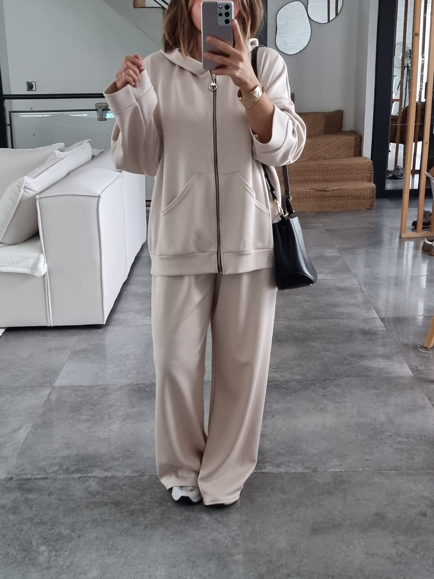 SURVÊTEMENT FLUIDE BEIGE