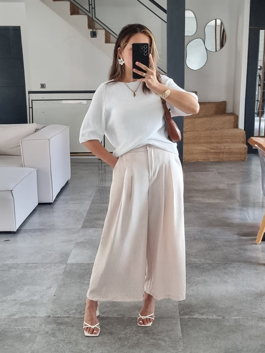 BERMUDA LONG NOIR BEIGE