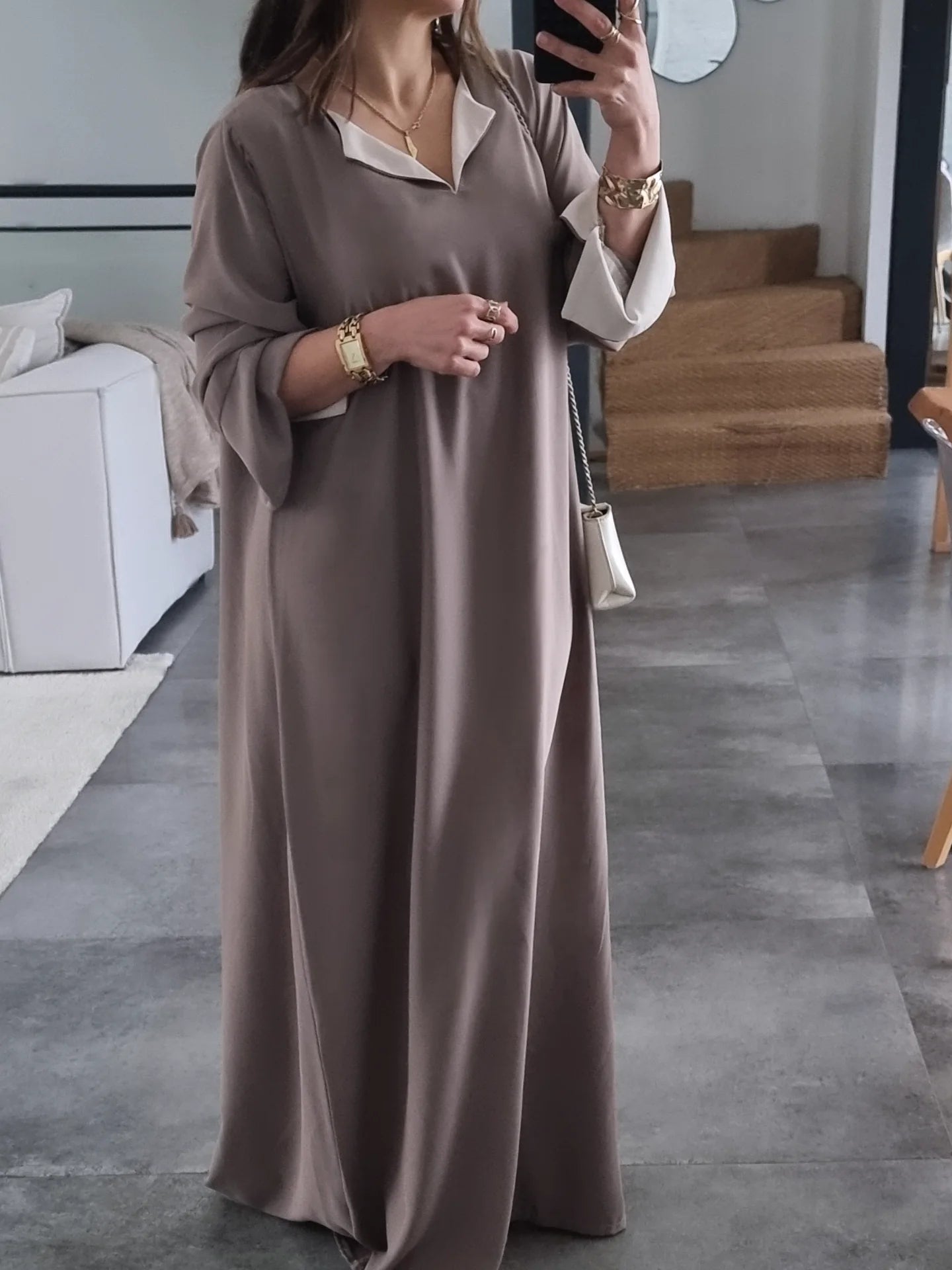 ABAYA EVASEE TAUPE