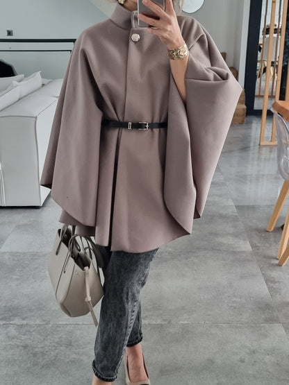 VESTE CAPE TAUPE