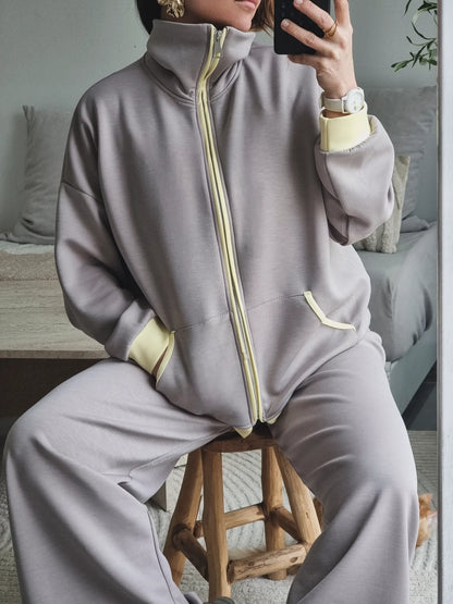 SURVÊTEMENT FLUIDE VINTAGE TAUPE