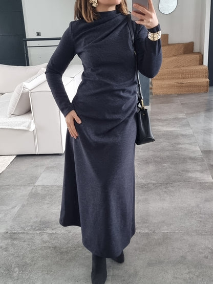 ROBE LONGUE SOFT TOUCH BLEUE NUIT