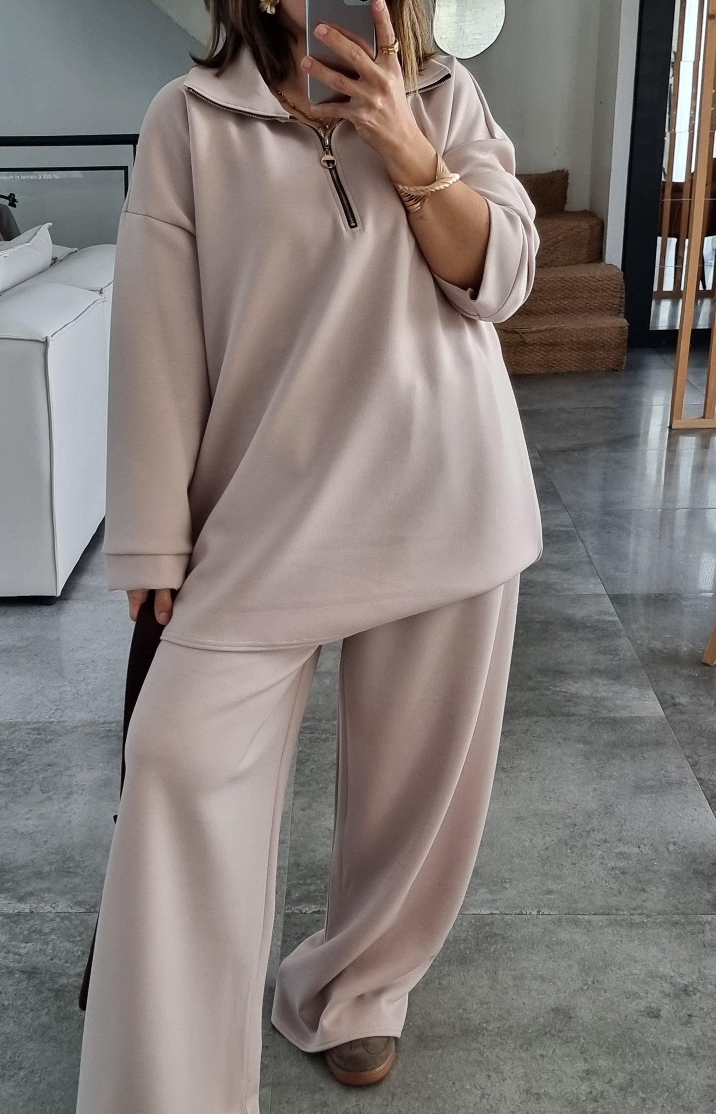 ENSEMBLE DÉCONTRACTÉ BEIGE