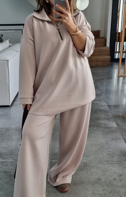 ENSEMBLE DÉCONTRACTÉ BEIGE