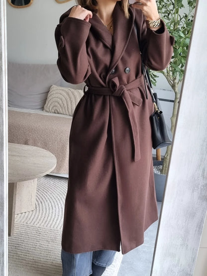 TRENCH A CAPUCHE MARRON