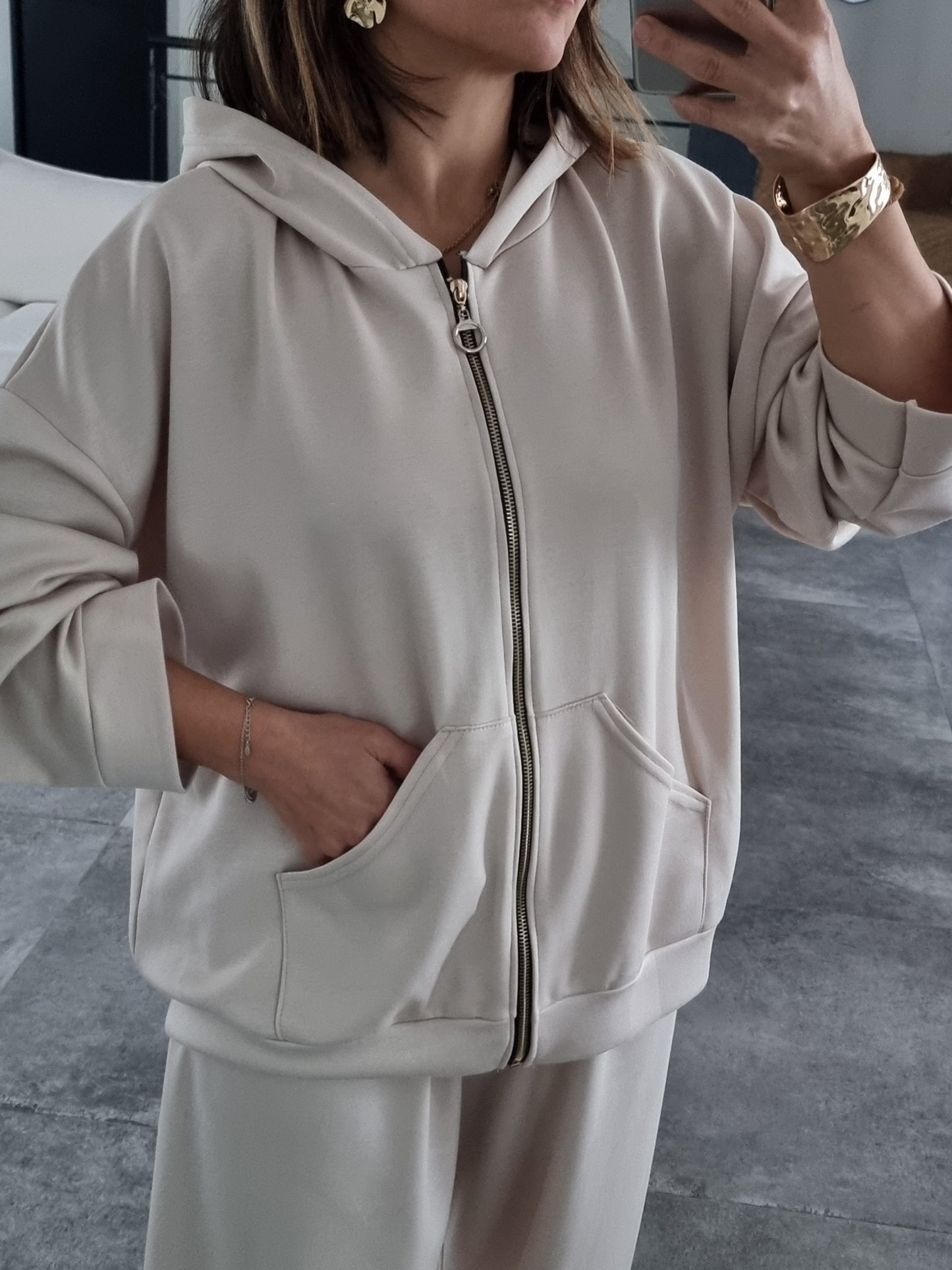 SURVÊTEMENT FLUIDE BEIGE