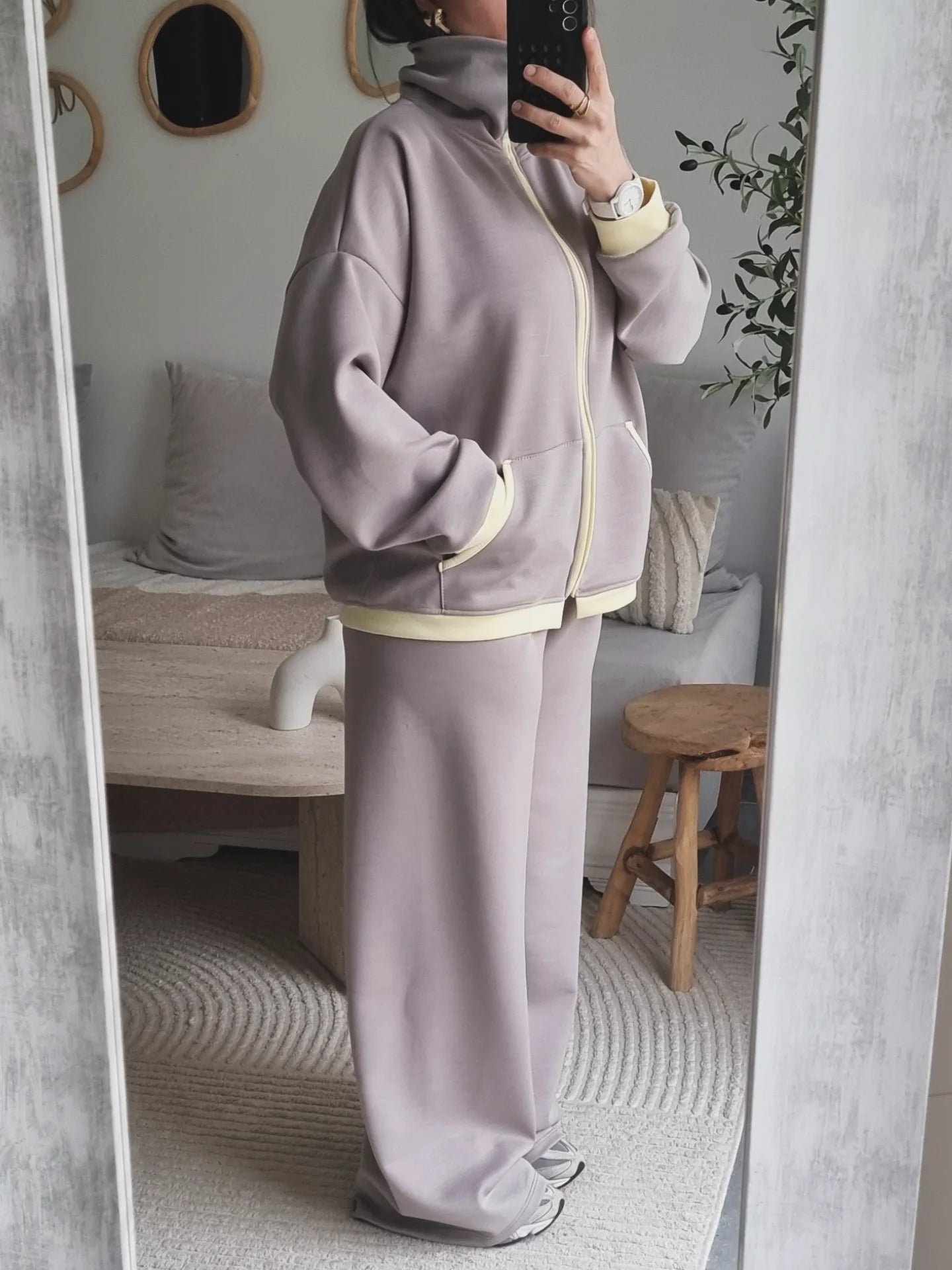 SURVÊTEMENT FLUIDE VINTAGE TAUPE