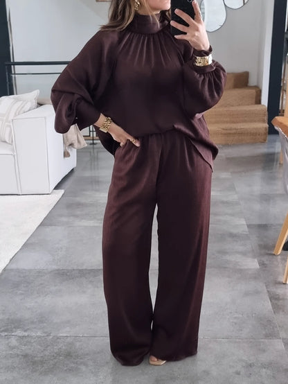 ENSEMBLE SATINÉ TAUPE