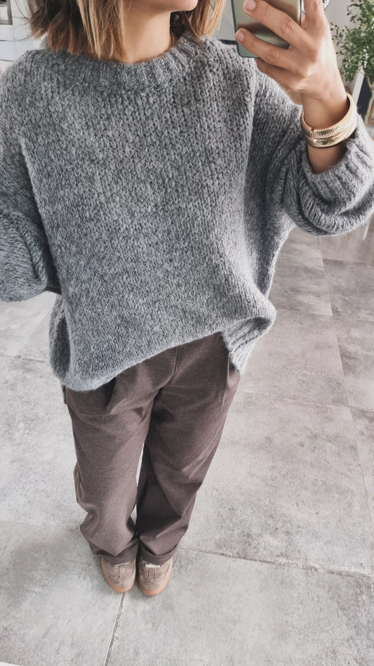 PULL LAINE GRIS