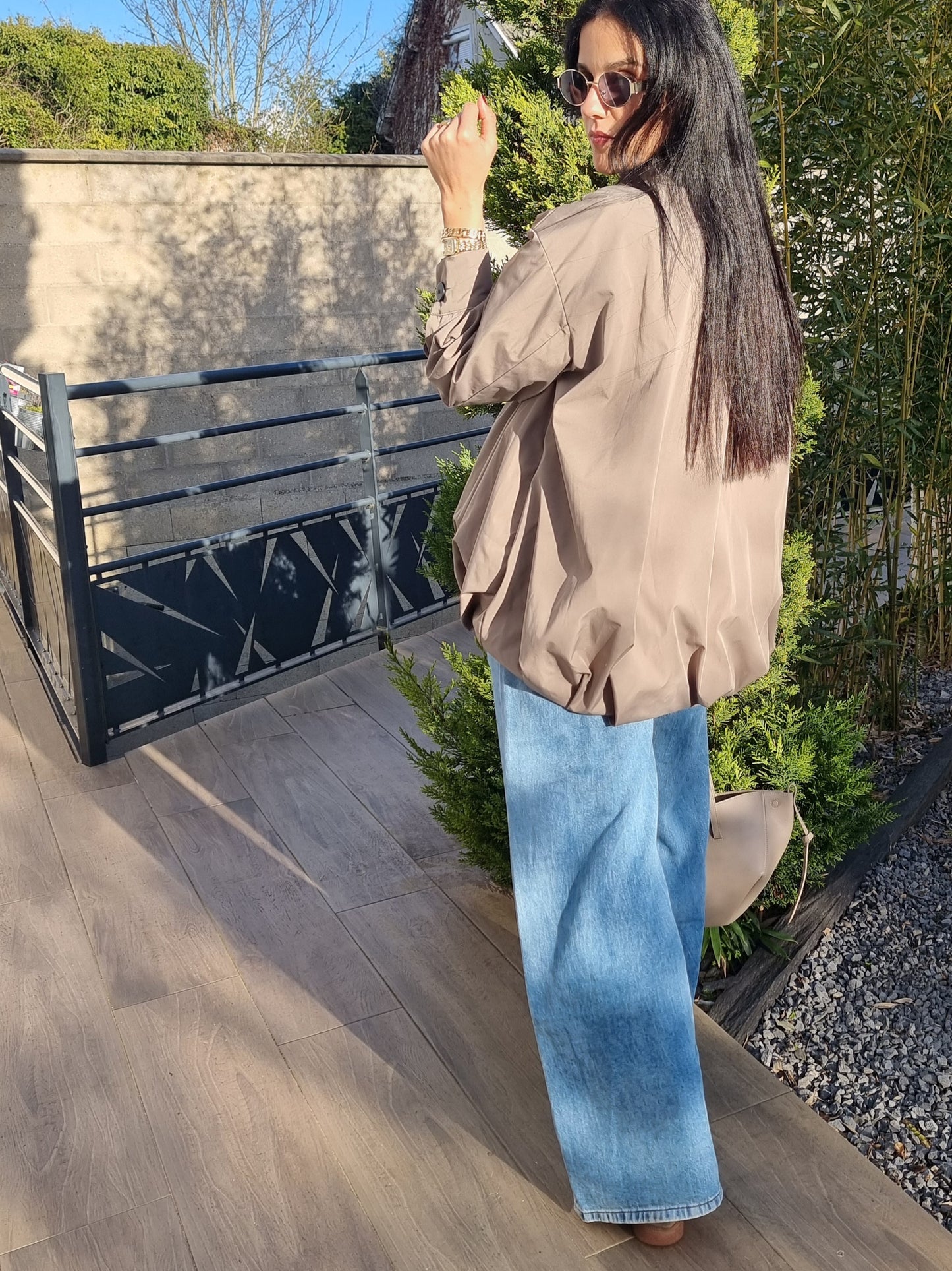TRENCH BALLON TAUPE