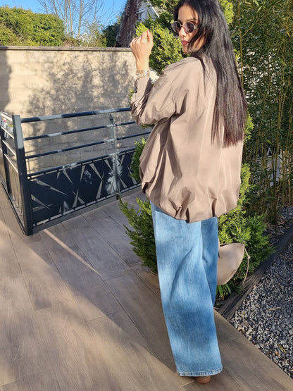 TRENCH BALLON TAUPE