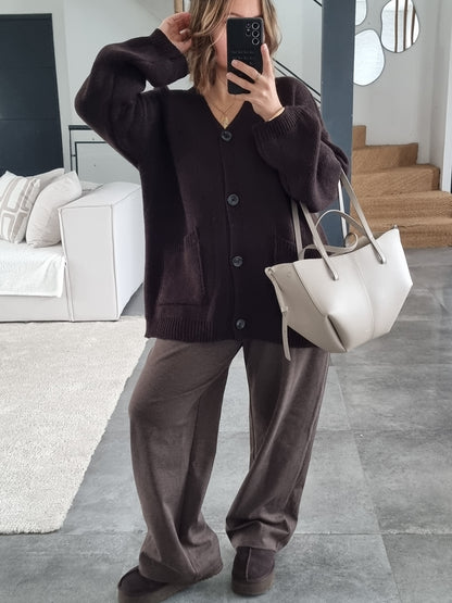 CARDIGAN MAILLE CHOCO