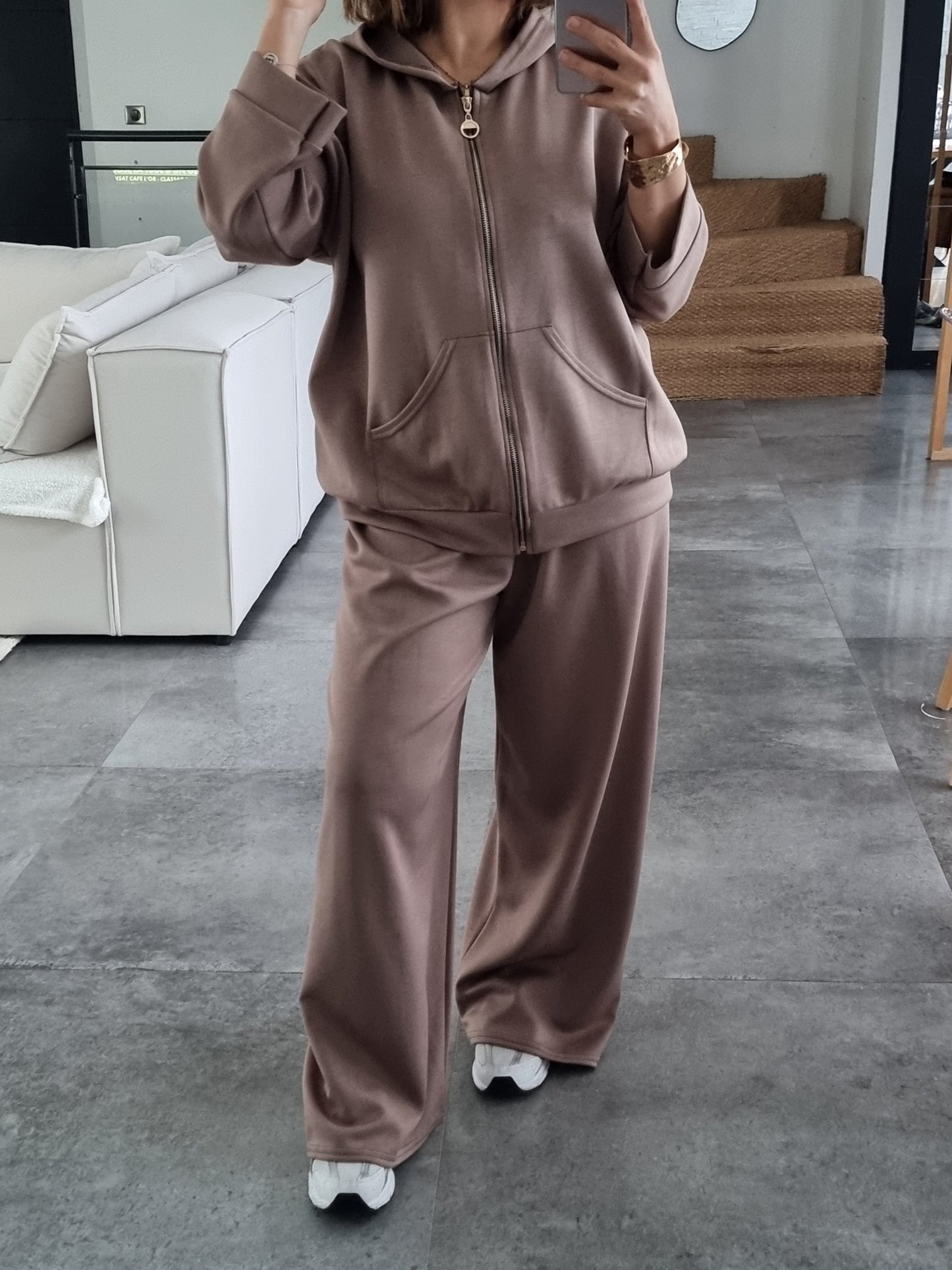 SURVÊTEMENT FLUIDE TAUPE