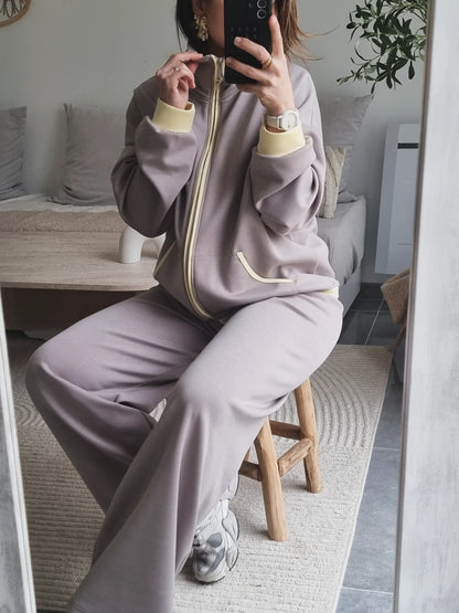 SURVÊTEMENT FLUIDE VINTAGE TAUPE