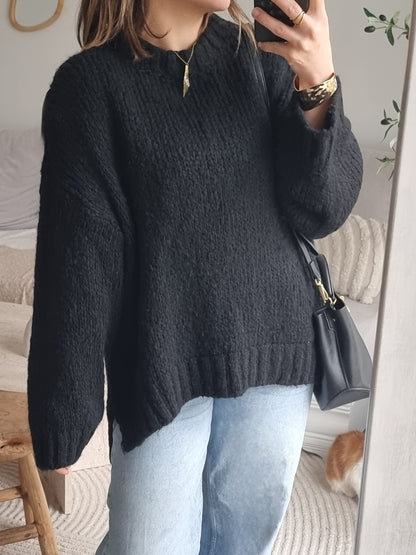 PULL LAINE NOIR