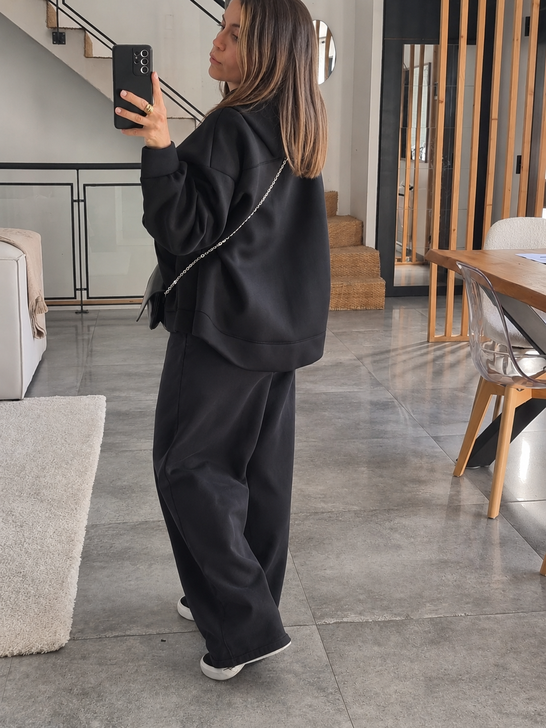SWEAT À CAPUCHE ZIPPÉ NOIR