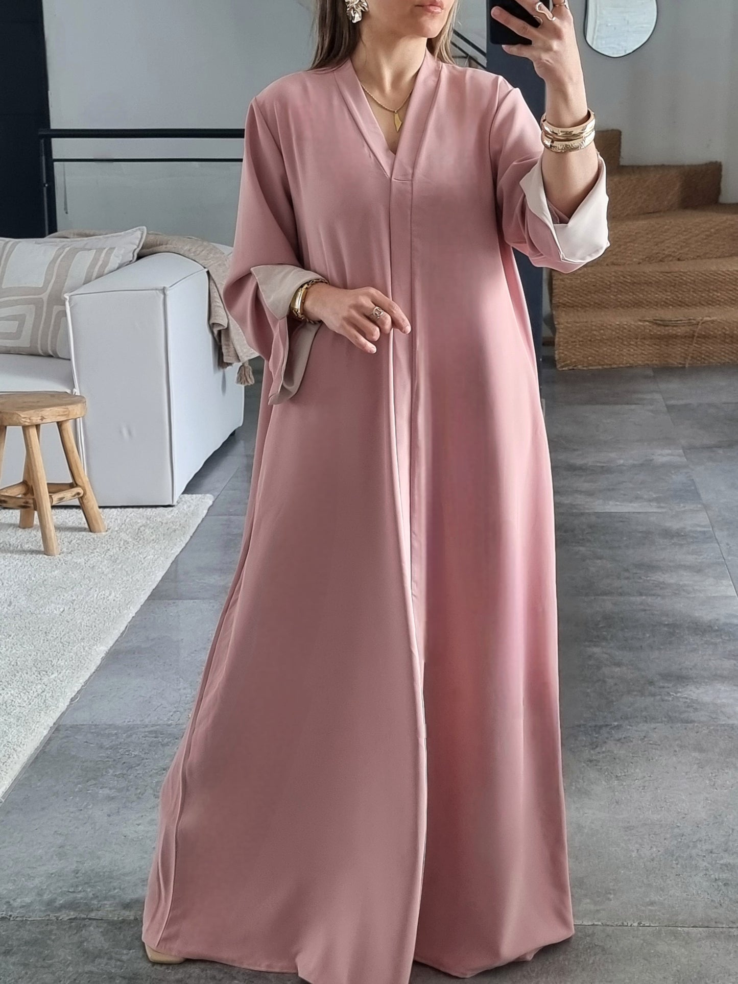 ABAYA EVASEE COL V ROSE CLAIR