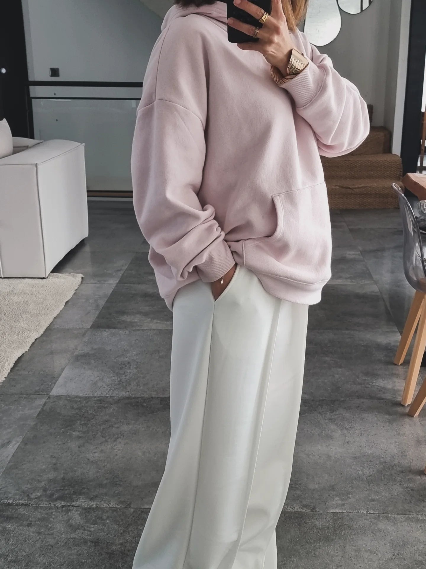 PANTALON DÉCONTRACTÉ BLANC