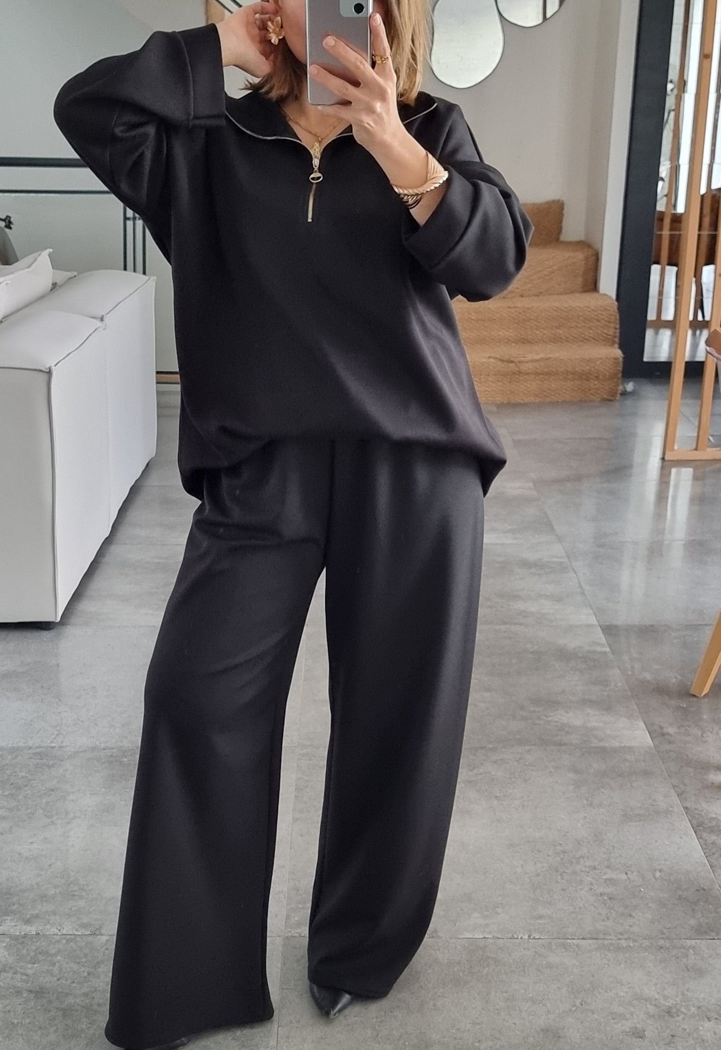 ENSEMBLE DÉCONTRACTÉ NOIR