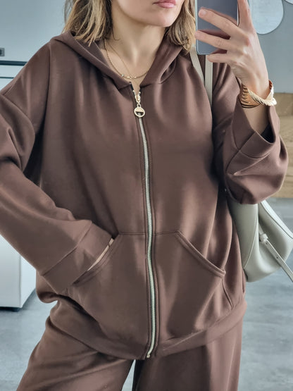 SURVÊTEMENT FLUIDE MARRON