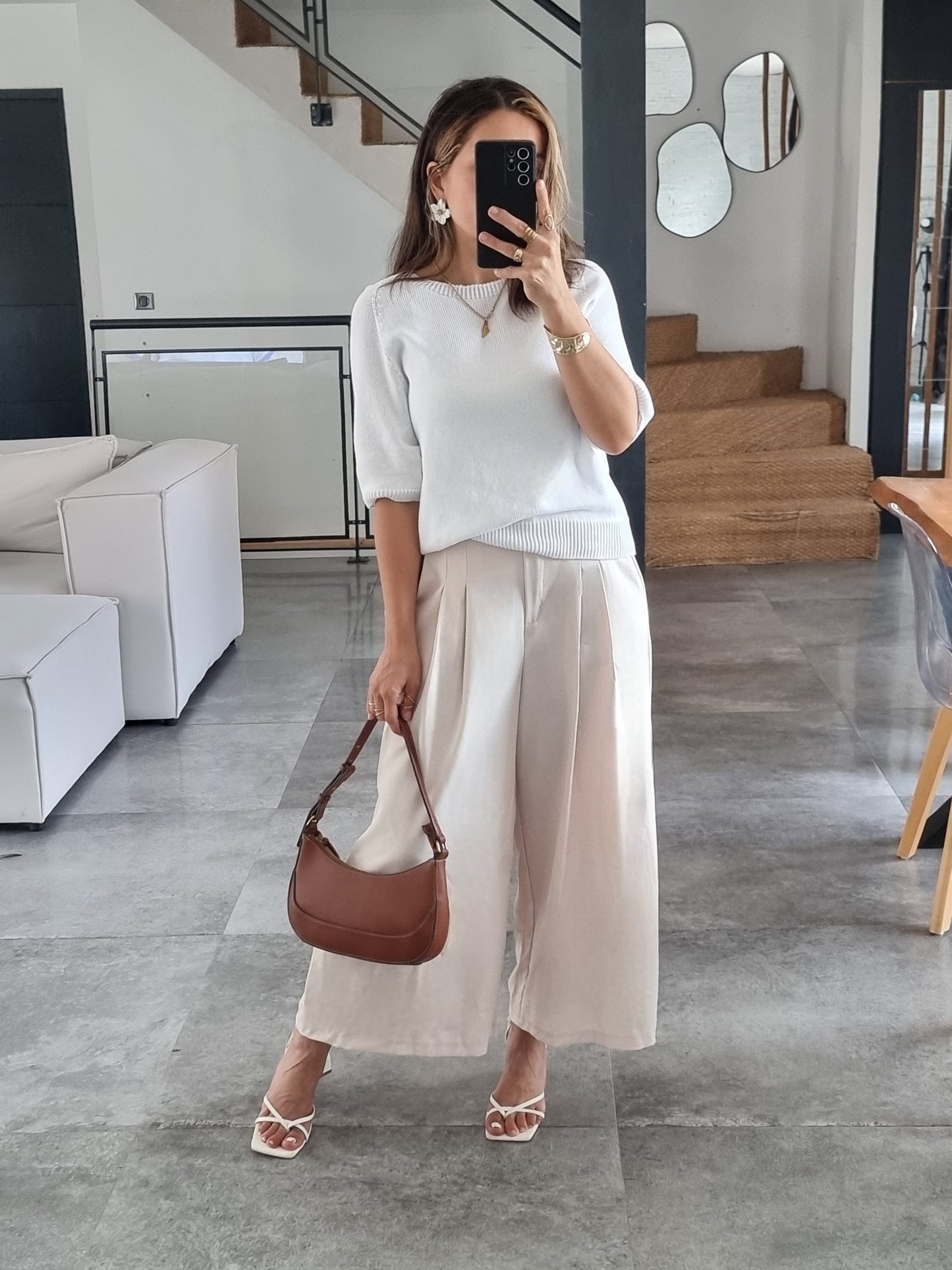 BERMUDA LONG NOIR BEIGE