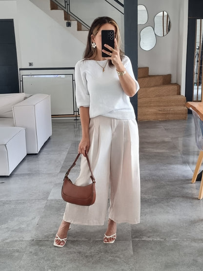 BERMUDA LONG NOIR BEIGE