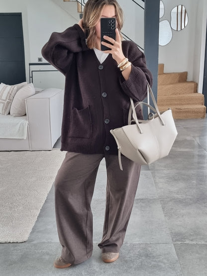 CARDIGAN MAILLE CHOCO