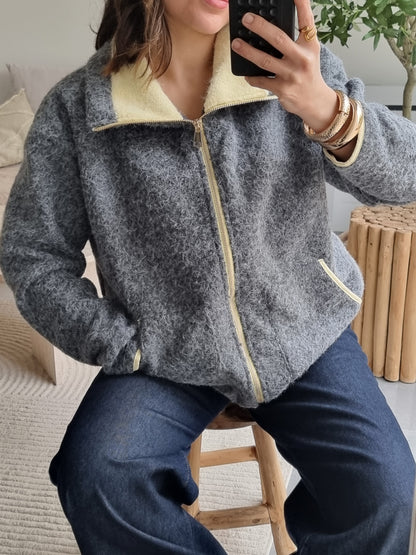 GILET POLAIRE ZIPPÉ GRIS