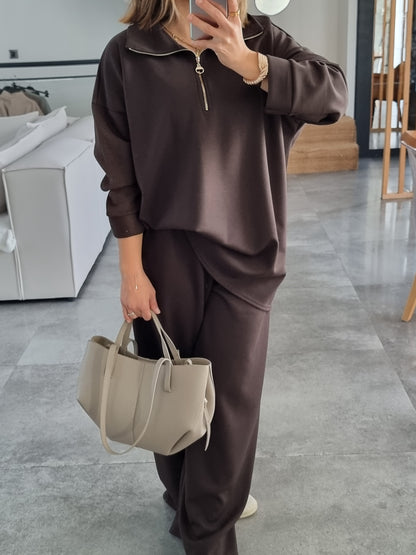 ENSEMBLE DÉCONTRACTÉ MARRON