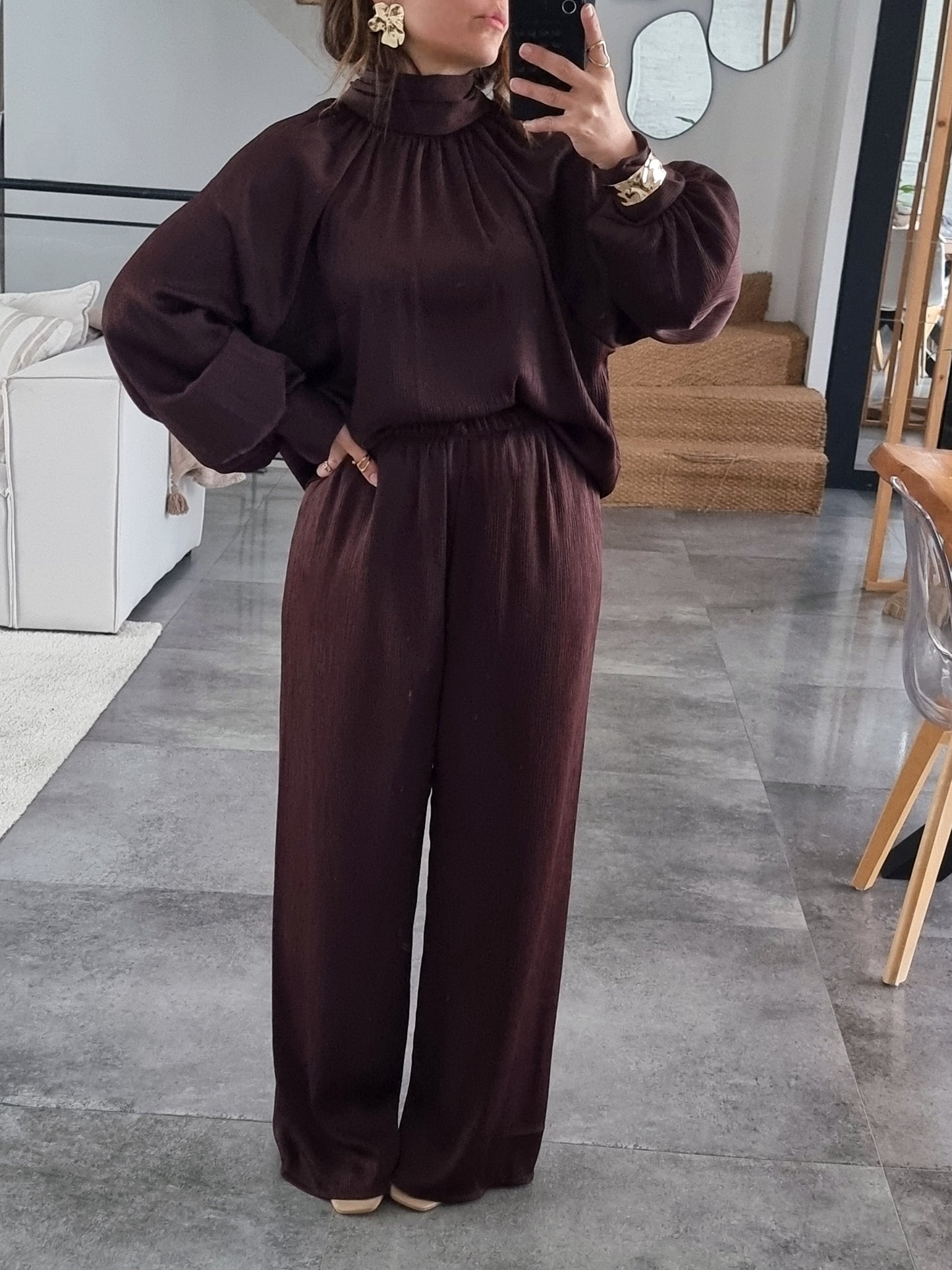 ENSEMBLE SATINÉ CHOCO
