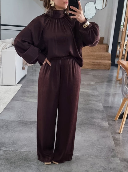 ENSEMBLE SATINÉ CHOCO