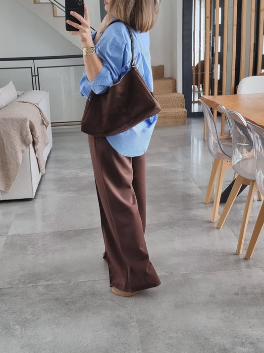 PANTALON DÉCONTRACTÉ MARRON