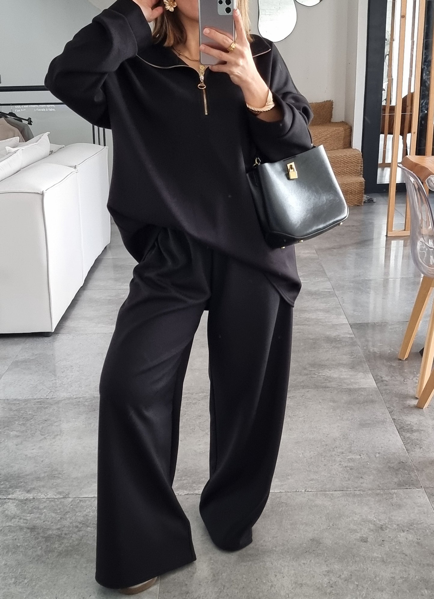 ENSEMBLE DÉCONTRACTÉ NOIR