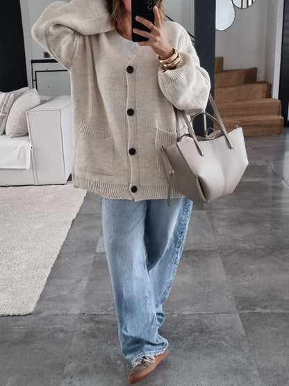 CARDIGAN MAILLE BEIGE