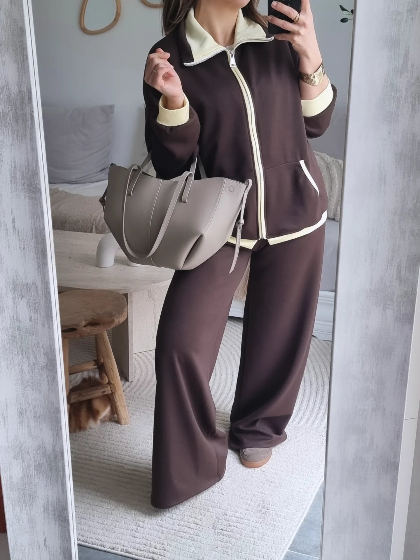 SURVÊTEMENT FLUIDE VINTAGE CHOCO